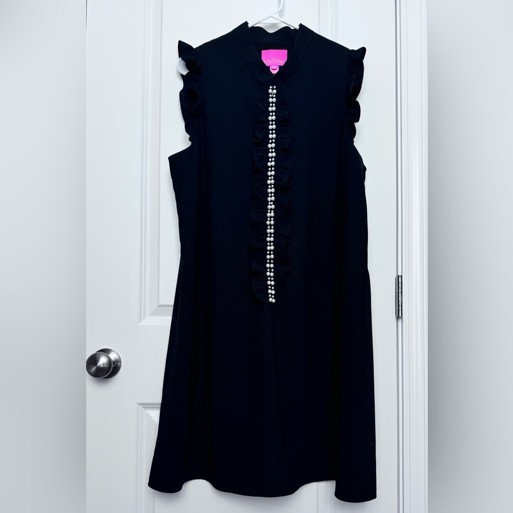 NWOT Lilly Pulitzer Adalee Shift Dress in Onyx - Size 16